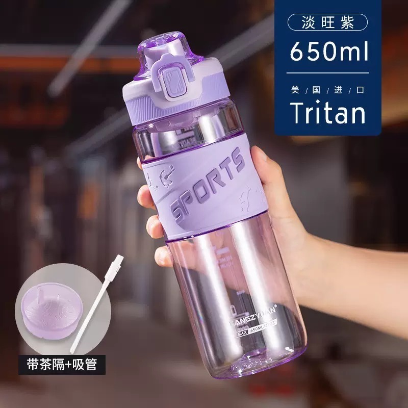 索爾提手運動手杯 美國進口Tritan安全鎖設計彩色透明運動水壺 戶外便攜水壺 防摔塑膠健身水杯 學生彈蓋水壺 太空杯-規格圖10