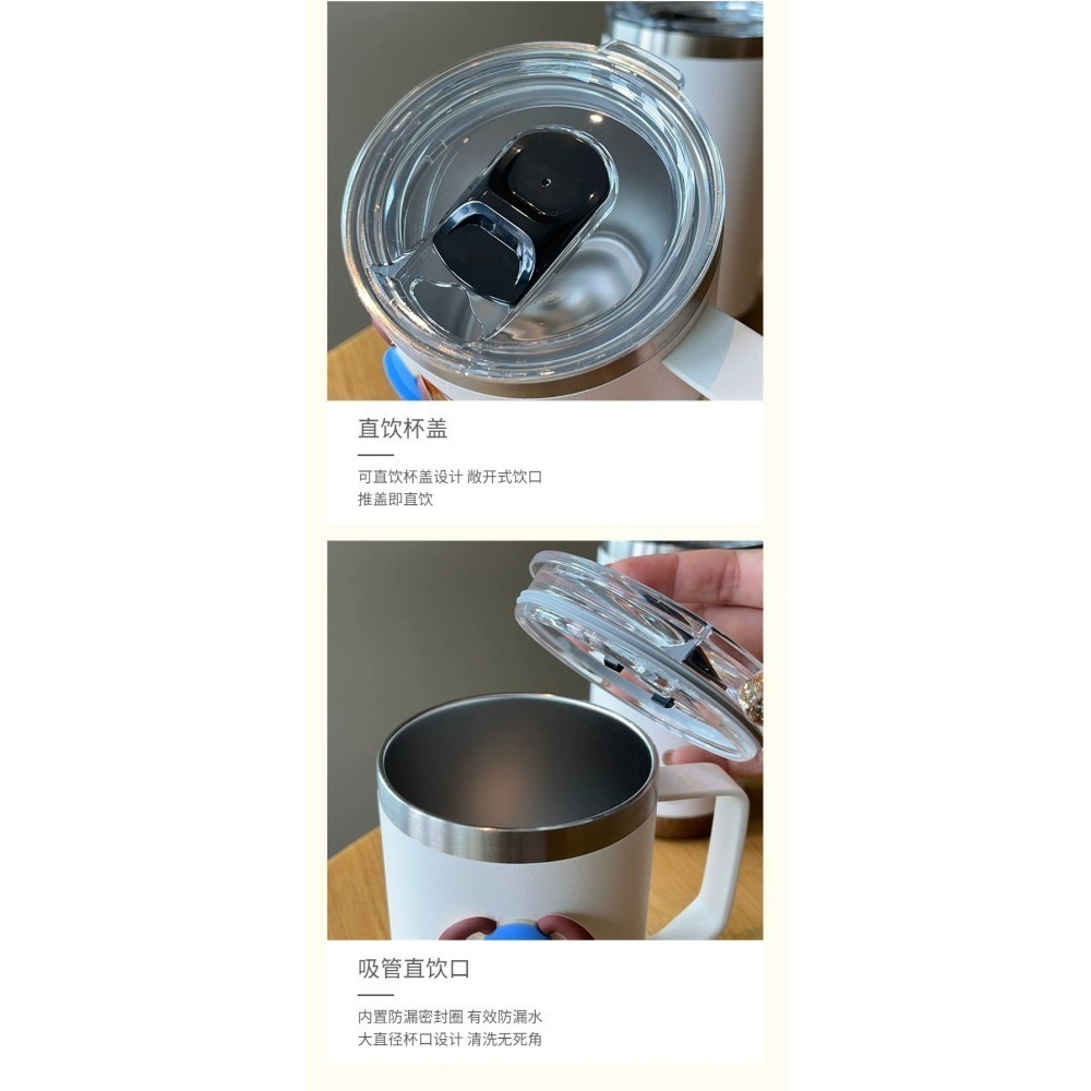 TYESO泰碩咖啡杯530ml/710ml 304不鏽鋼直飲杯蓋防滑軟木杯墊保溫杯帶手柄保溫咖啡杯 雙層不鏽鋼真空保溫杯-細節圖4