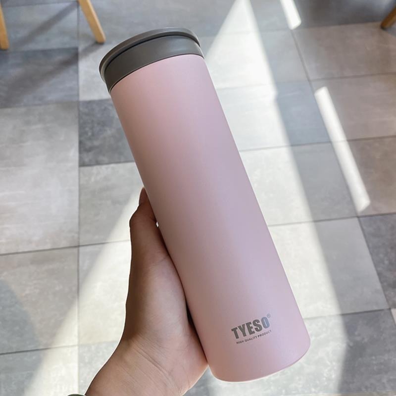 TYESO泰碩翻蓋保溫杯360ml/500ml 304不鏽鋼直身保溫杯翻蓋直飲防漏旋轉杯蓋水壺 輕量便攜時尚運動咖啡杯-規格圖11