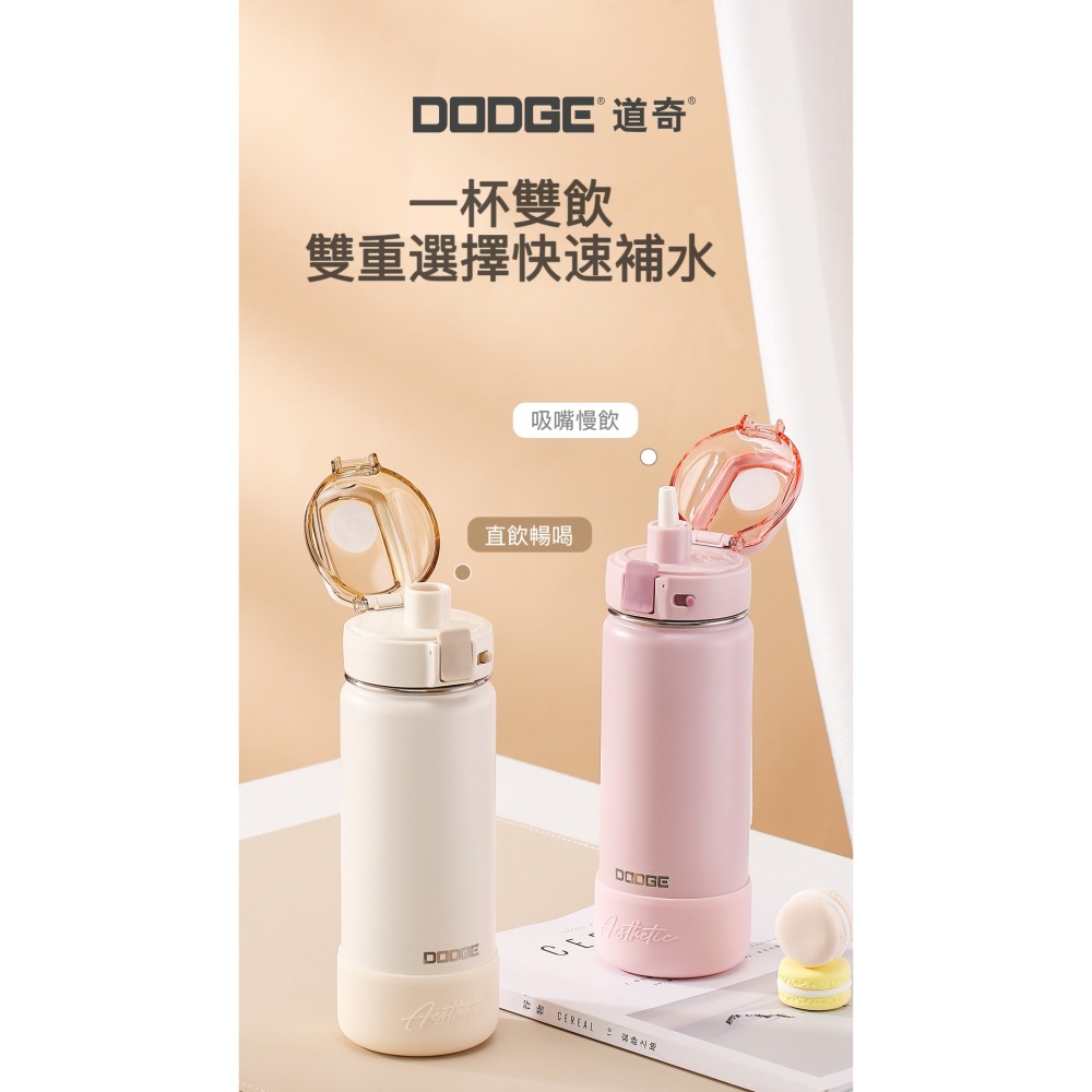 DODGE 道奇尚品隨行杯600ml 316不鏽鋼運動保溫杯一鍵彈蓋便攜手提戶外休閑運動保溫杯 學生保溫杯 健身車載杯-細節圖7
