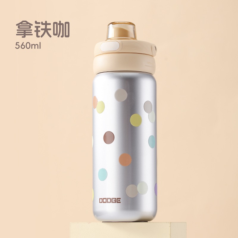 DODGE 道奇小清新雙飲杯 440ml/560ml 316不鏽鋼戶外運動保溫杯防漏安全卡扣保溫杯 隱藏便攜環保溫杯-規格圖11