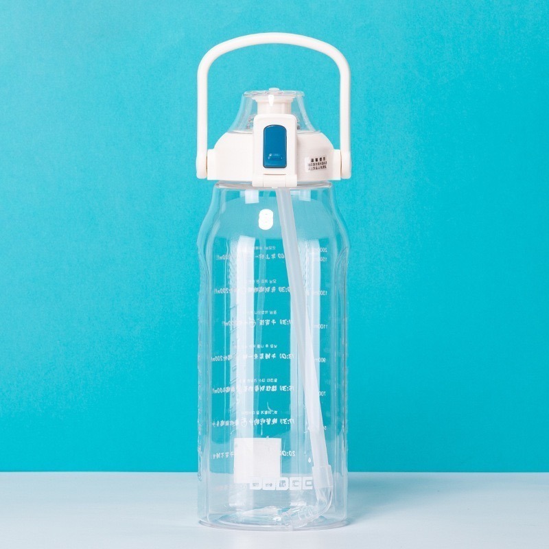 DODGE 道奇繽紛運動吸管水壺1500ml/2000ml透明彩色塑膠運動水壺 安全鎖一鍵彈蓋健身大容量水杯 運動隨身壺-規格圖8