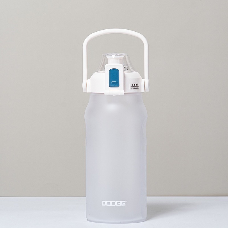 DODGE道奇繽紛運動吸管水壺 1500ml/2000ml磨砂漸變色塑膠運動水壺 安全鎖一鍵彈蓋健身水杯 戶外運動隨身杯-規格圖8