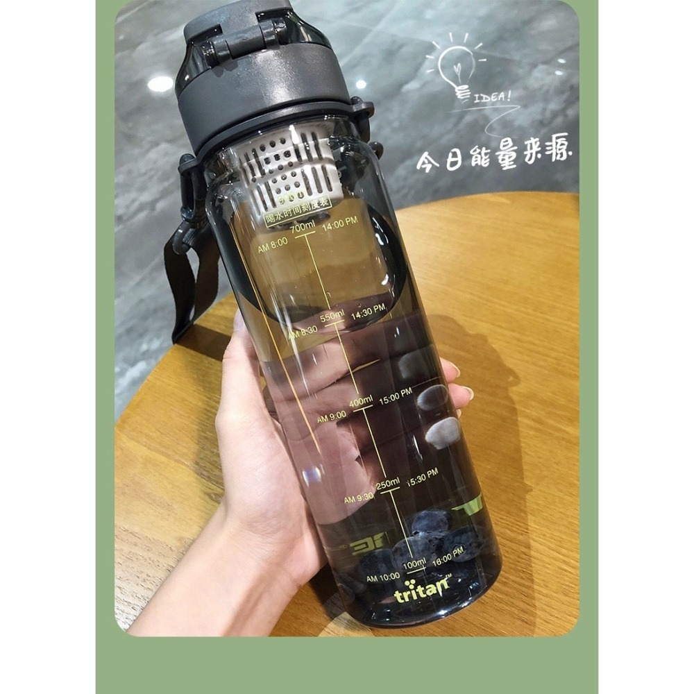 DODGE 道奇律動運動水壺700ml/900ml TRITAN材質耐溫水壺 防漏附背帶運動水壺安全鎖按鍵式彈蓋水壺-細節圖11