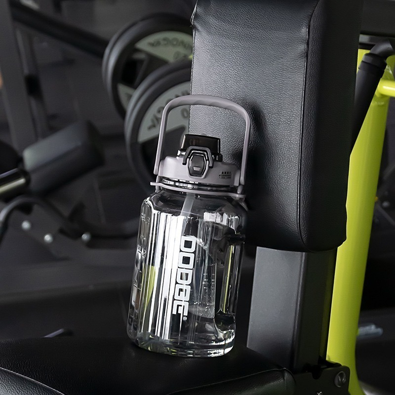 DODGE道奇噸噸桶2000ml TRITAN大容量彈蓋吸管運動水壺水桶 健身水瓶戶外露營彈蓋水桶旅行便攜壺網紅噸噸桶-細節圖3