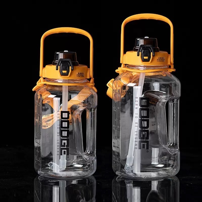 DODGE道奇噸噸桶2000ml TRITAN大容量彈蓋吸管運動水壺水桶 健身水瓶戶外露營彈蓋水桶旅行便攜壺網紅噸噸桶-規格圖10