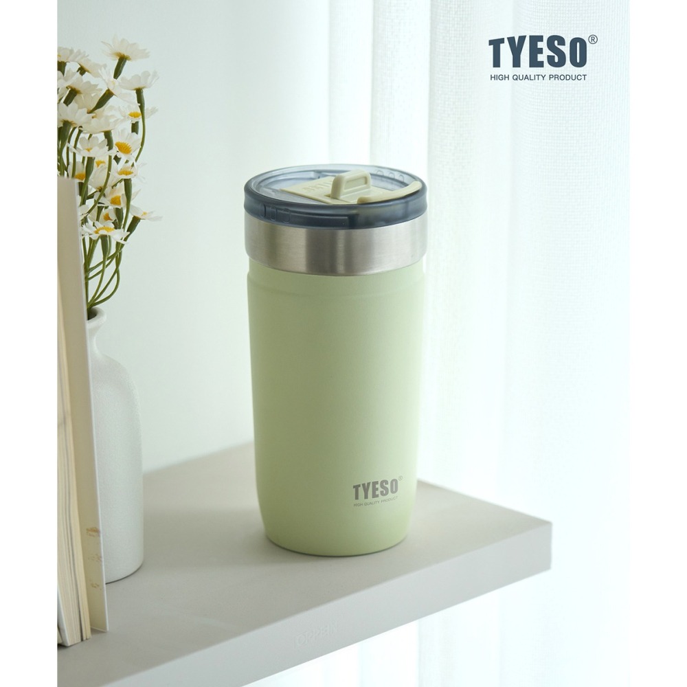 新款 TYESO 泰碩不鏽鋼保溫杯550ml/710ml 304不鏽鋼大容量保溫杯防漏旋轉杯蓋辦公便攜咖啡杯車載杯露營杯-細節圖6