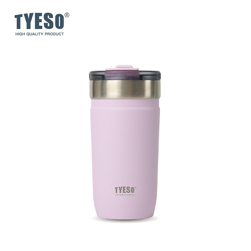 新款 TYESO 泰碩不鏽鋼保溫杯550ml/710ml 304不鏽鋼大容量保溫杯防漏旋轉杯蓋辦公便攜咖啡杯車載杯露營杯-規格圖8