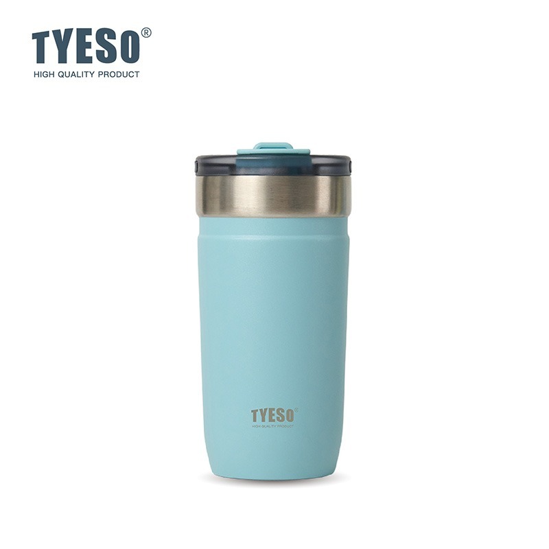 新款 TYESO 泰碩不鏽鋼保溫杯550ml/710ml 304不鏽鋼大容量保溫杯防漏旋轉杯蓋辦公便攜咖啡杯車載杯露營杯-規格圖8