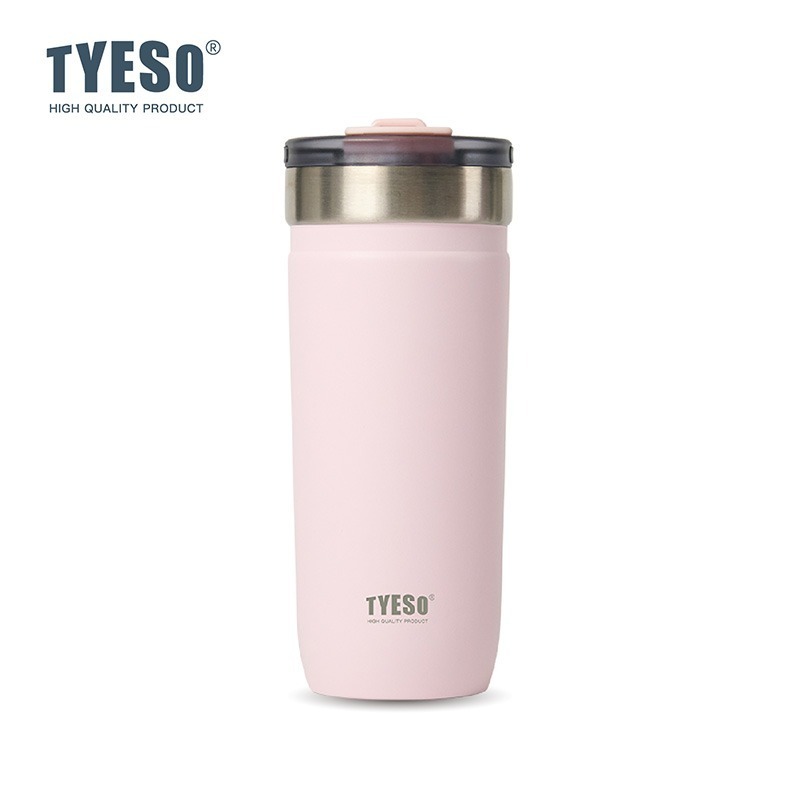 新款 TYESO 泰碩不鏽鋼保溫杯550ml/710ml 304不鏽鋼大容量保溫杯防漏旋轉杯蓋辦公便攜咖啡杯車載杯露營杯-規格圖8
