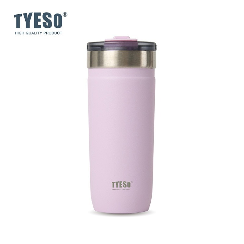 新款 TYESO 泰碩不鏽鋼保溫杯550ml/710ml 304不鏽鋼大容量保溫杯防漏旋轉杯蓋辦公便攜咖啡杯車載杯露營杯-規格圖8