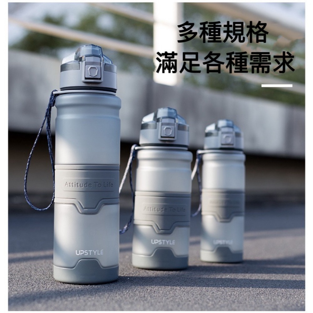 【限時購】UPSTYLE運動水壺磨砂系列 tritan材質 時尚運動水壺大容量水壺 隨身瓶 直飲式水壺便攜水壺健身水壺-細節圖2