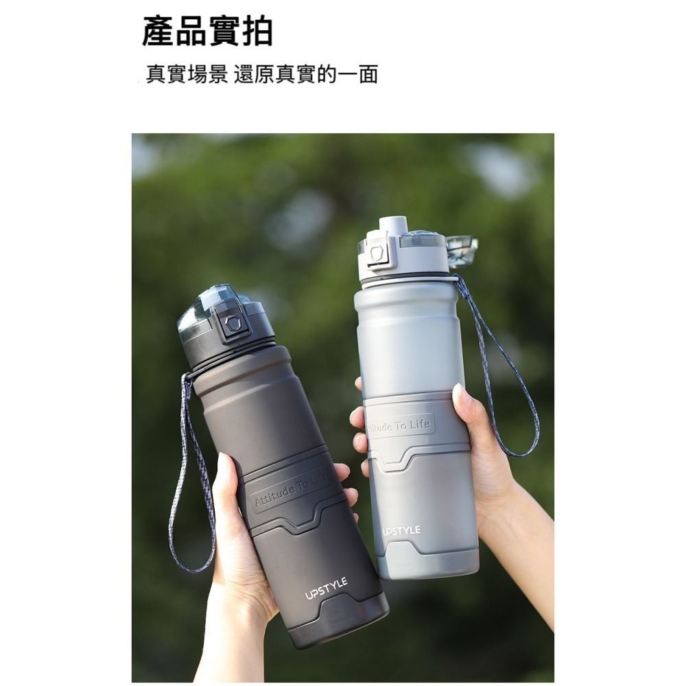 【限時購】UPSTYLE運動水壺磨砂系列 tritan材質 時尚運動水壺大容量水壺 隨身瓶 直飲式水壺便攜水壺健身水壺-細節圖3