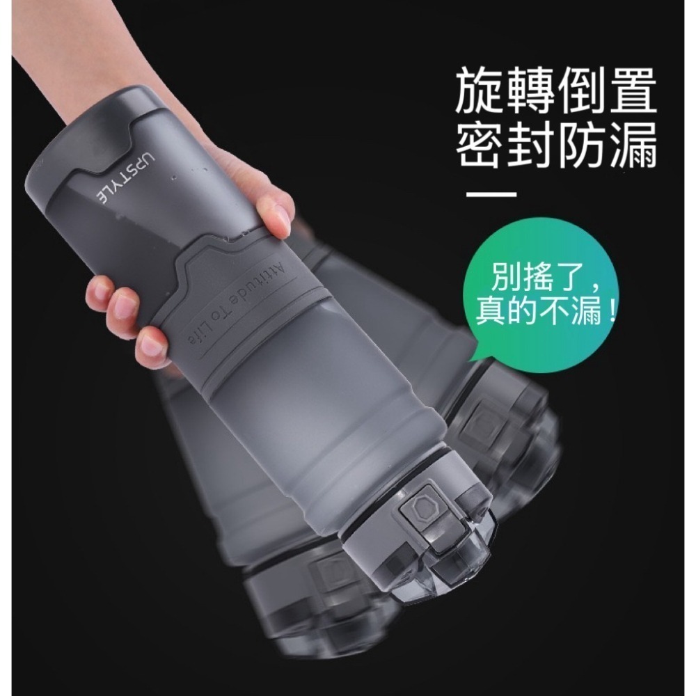 【限時購】UPSTYLE運動水壺磨砂系列 tritan材質 時尚運動水壺大容量水壺 隨身瓶 直飲式水壺便攜水壺健身水壺-細節圖6