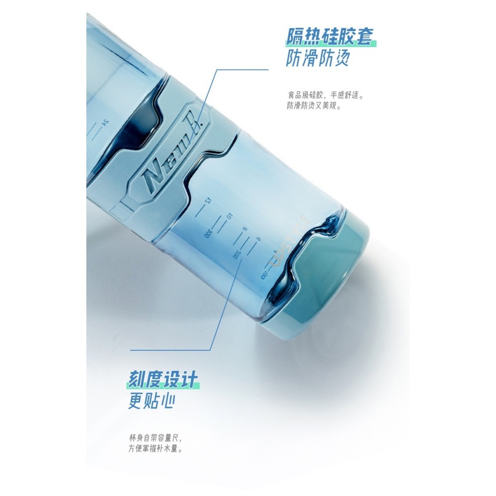 UPSTYLE運動水壺透明系列 tritan進口材質 時尚運動水壺 大容量水壺隨身瓶 直飲式水壺交換禮物便攜水壺健身水壺-細節圖5