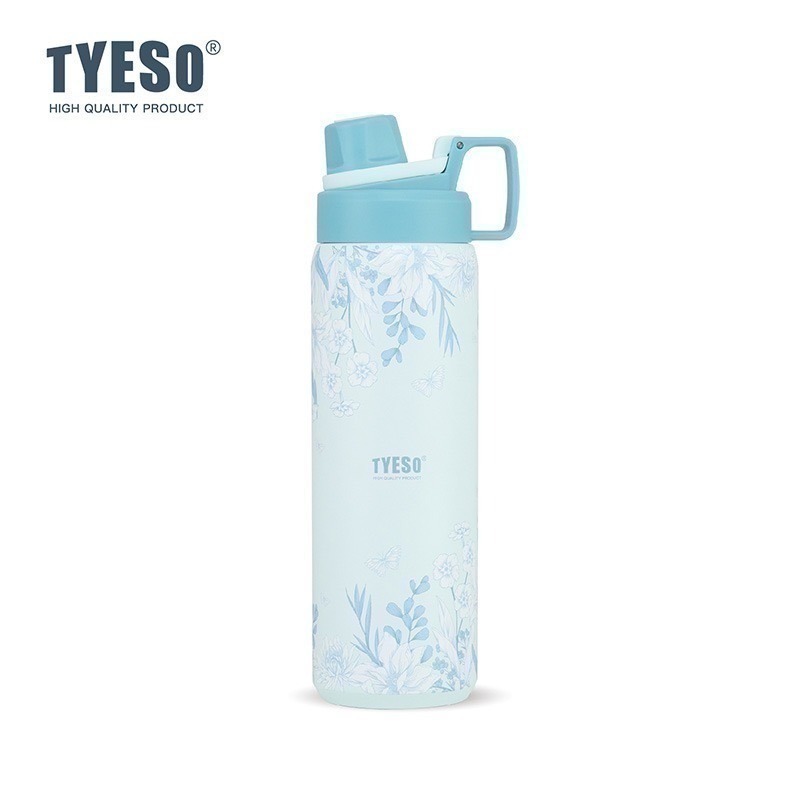【限時購】TYESO花卉系列保溫杯 提手雙飲冰霸杯 彈蓋吸管保溫杯 手把奶茶杯 環保隨行保溫運動水壺 保溫保冷車載咖啡杯-規格圖10