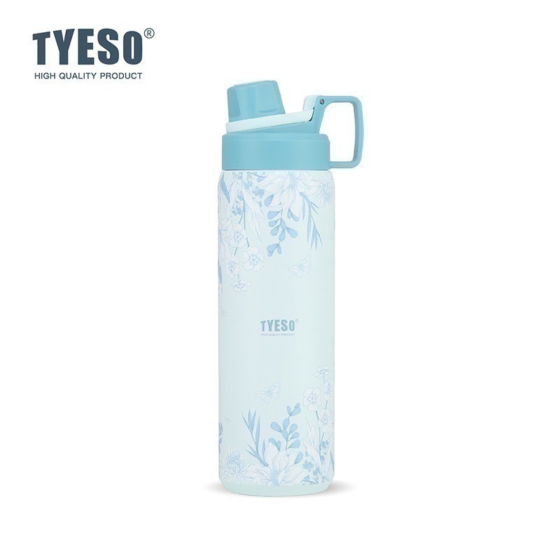 【限時購】TYESO花卉系列保溫杯 提手雙飲冰霸杯 彈蓋吸管保溫杯 手把奶茶杯 環保隨行保溫運動水壺 保溫保冷車載咖啡杯-規格圖10