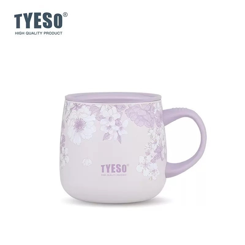 【限時購】TYESO花卉系列保溫杯 提手雙飲冰霸杯 彈蓋吸管保溫杯 手把奶茶杯 環保隨行保溫運動水壺 保溫保冷車載咖啡杯-規格圖10
