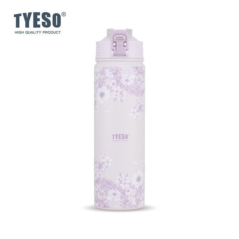 【限時購】TYESO花卉系列保溫杯 提手雙飲冰霸杯 彈蓋吸管保溫杯 手把奶茶杯 環保隨行保溫運動水壺 保溫保冷車載咖啡杯-規格圖10
