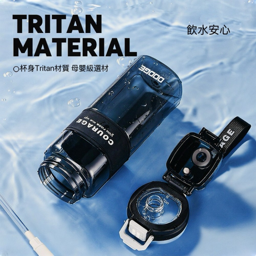 【限時購】道奇正棱tritan運動雙飲水壺 590ml/820ml手提運動水壺 健身隨身水杯 戶外運動隨身壺 環保水壺-細節圖5