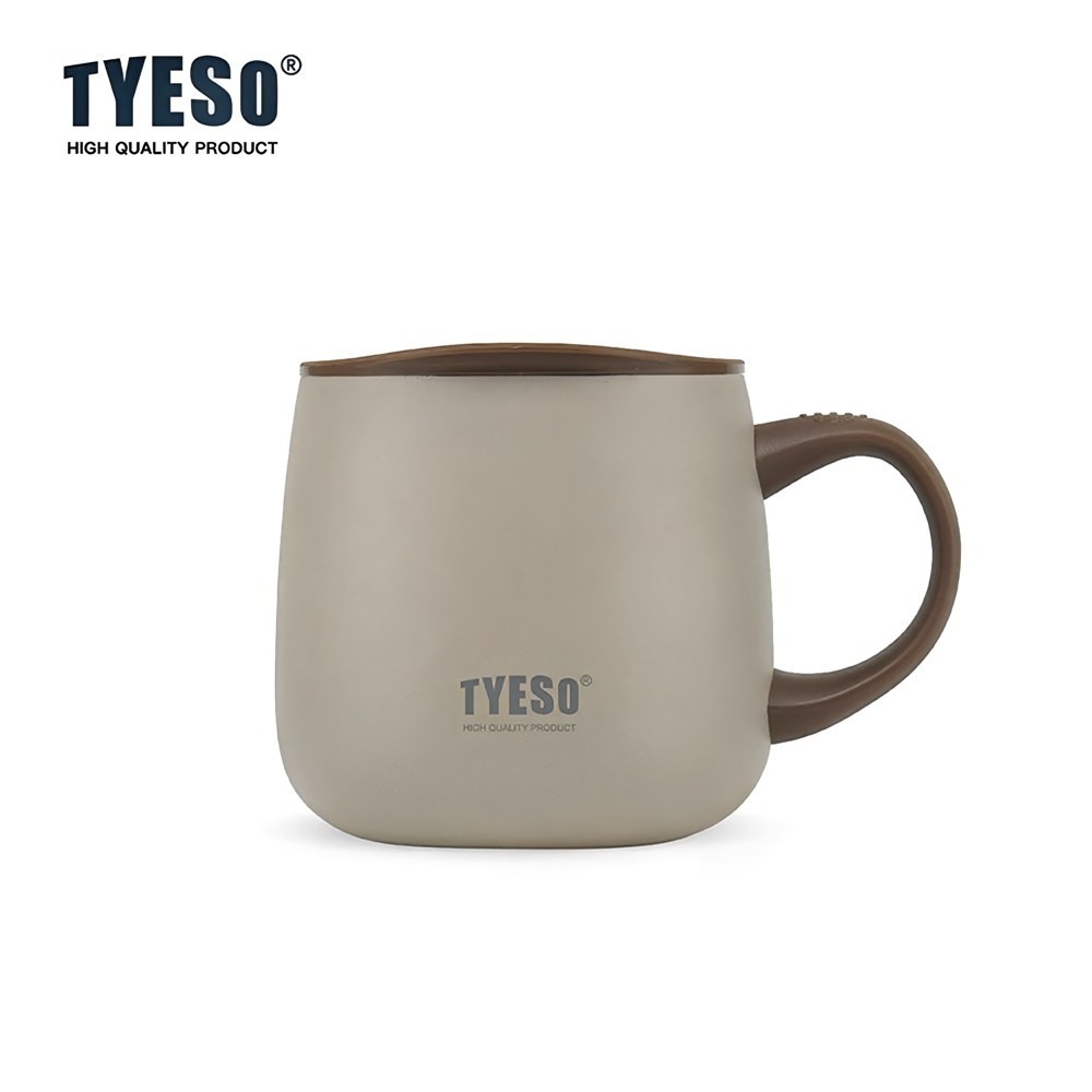 TYESO 新品 泰碩大肚馬克杯陶瓷內膽355ml 304不鏽鋼保溫杯高顏值陶瓷涂層內膽咖啡杯 帶蓋高顏值茶杯咖啡杯-規格圖8