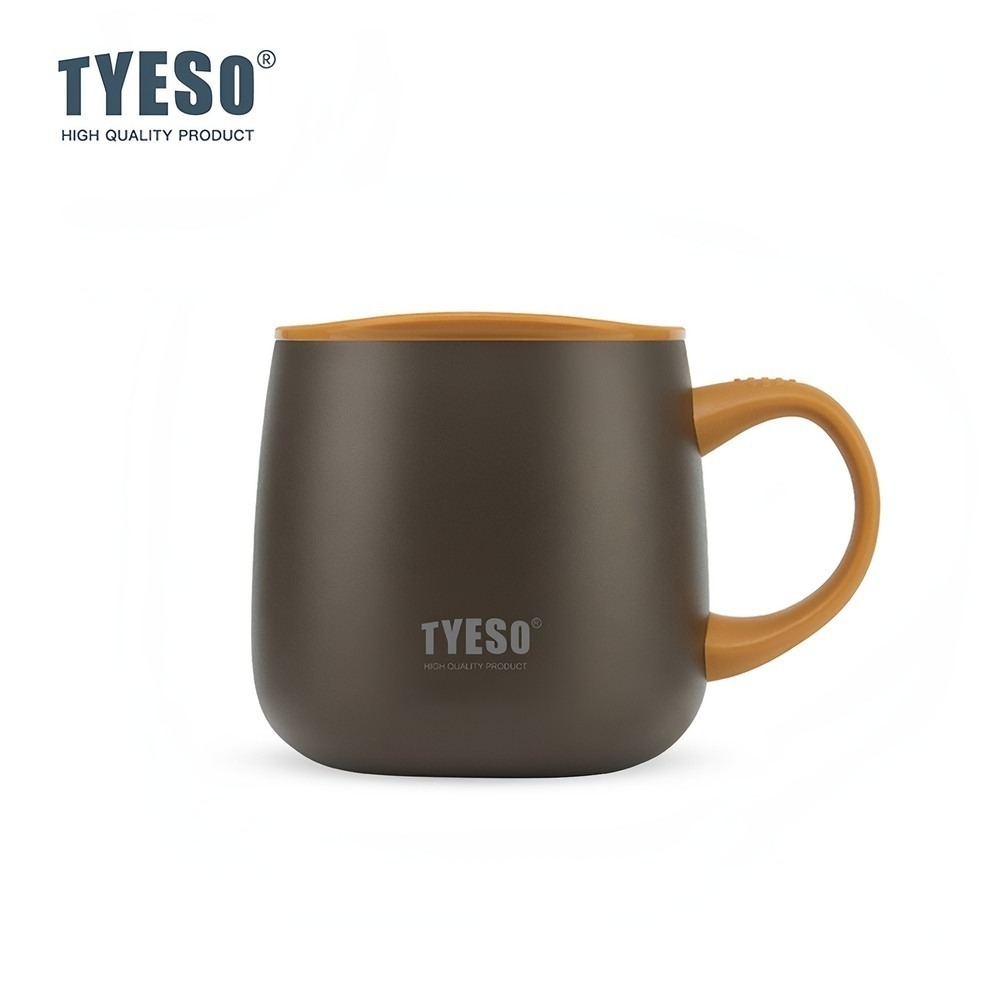 TYESO 新品 泰碩大肚馬克杯陶瓷內膽355ml 304不鏽鋼保溫杯高顏值陶瓷涂層內膽咖啡杯 帶蓋高顏值茶杯咖啡杯-規格圖8