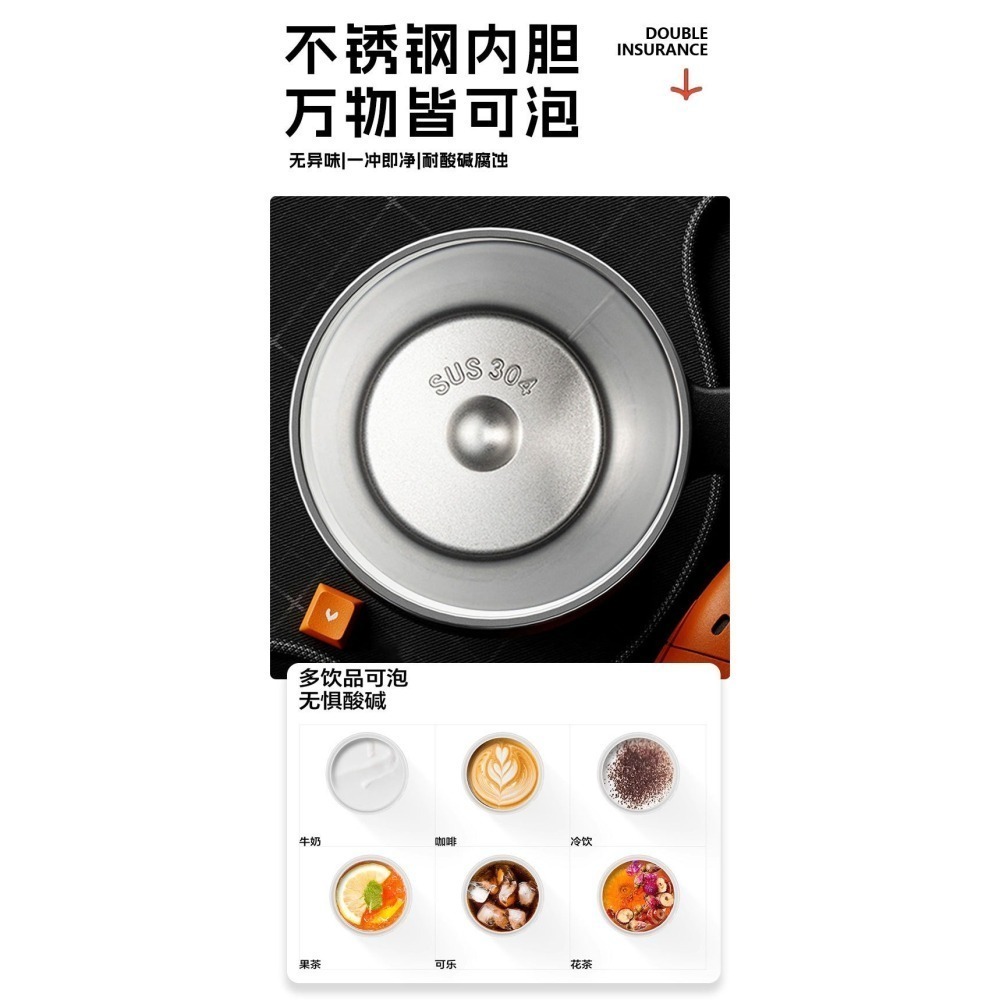 【限時購】一鍵速開保溫杯1000ml大容量手柄車載冰霸杯 304不鏽鋼/陶瓷涂層內膽 手把保溫杯 保溫大象杯 環保咖啡杯-細節圖6