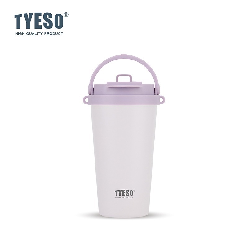 泰碩諾迪咖啡杯400ml/500ml/620ml 陶瓷涂層內膽隨行杯 雙飲式可折叠提手不鏽鋼杯 伸縮彈跳吸管保溫杯-規格圖8