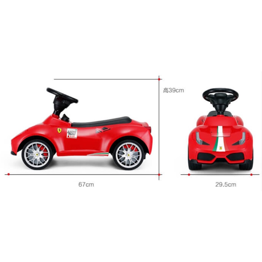 法拉利Ferrari 488 GTE原廠授權助步車學步車滑步車push bike玩具車嚕嚕車妞妞車RASTAR黃色紅色-細節圖3