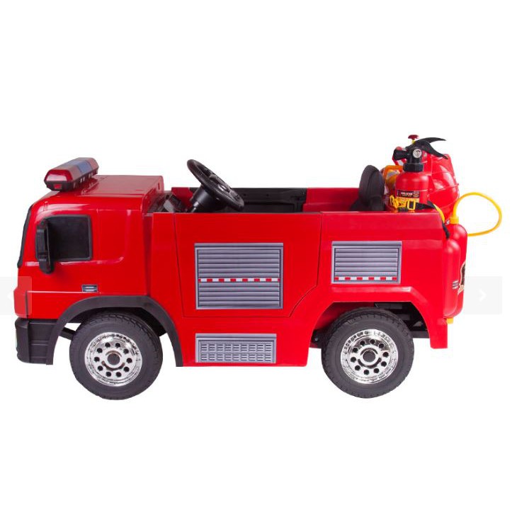 2.4G遙控/自駕消防車 SX1818 單人雙驅消防電動車兒童電動消防車大型遙控車遙控消防車消防童車 附水槍帽子滅火器-細節圖2
