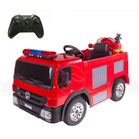 2.4G遙控/自駕消防車 SX1818 單人雙驅消防電動車兒童電動消防車大型遙控車遙控消防車消防童車 附水槍帽子滅火器-細節圖6