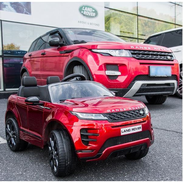 路虎LAND ROVER Range Rover Evoque原廠授權雙馬達2.4G遙控兒童電動車DK-RRE99紅白色-細節圖3