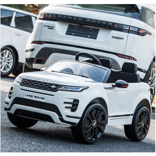 路虎LAND ROVER Range Rover Evoque原廠授權雙馬達2.4G遙控兒童電動車DK-RRE99紅白色-細節圖4