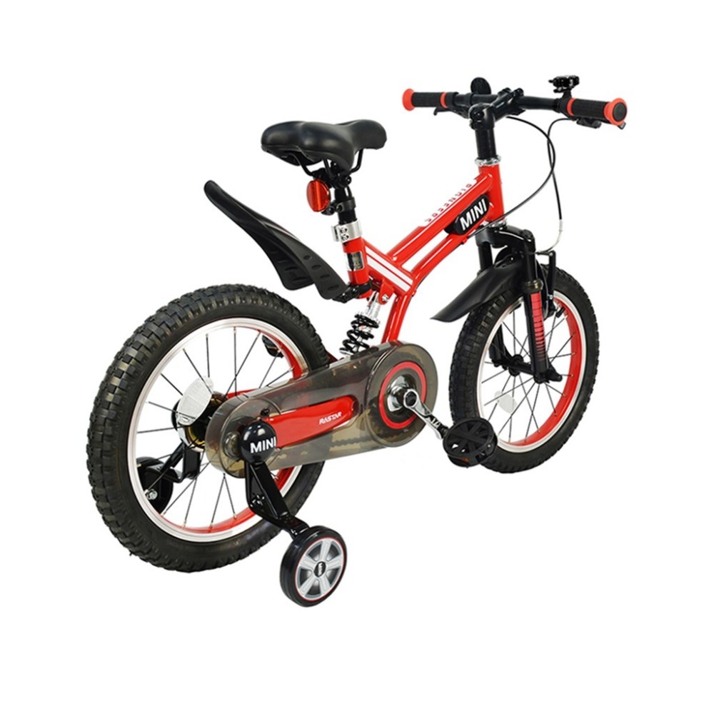 英國 MINI COOPER原廠正版授權開拓者自行車16吋16＂前後擋泥板越野腳踏車兒童三輪車越野型兒童自行車 紅色藍色-細節圖9