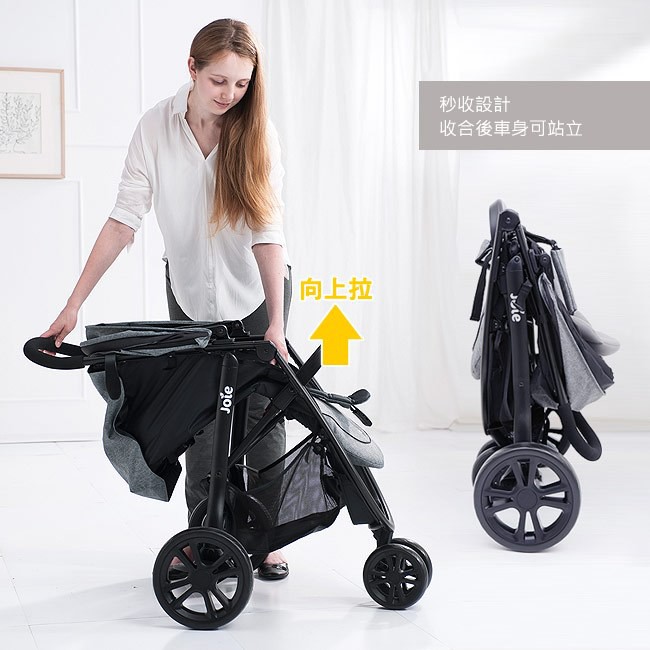 免運送雨罩joie奇哥Litetrax豪華休旅推車秒收嬰兒車手推車三輪嬰兒推車-細節圖3