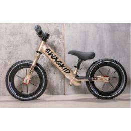 比賽級SWAGKID S4鋁合金車架星鑽烤漆12＂12吋兒童滑步車滑行踏板兒童划步車橡膠充氣胎push bike紫粉灰金-細節圖7