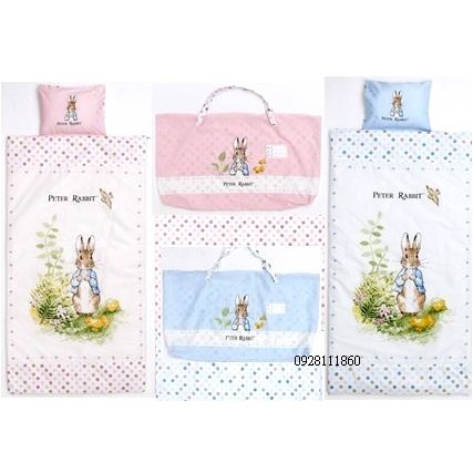 純棉台灣製造奇哥花園比得兔兩件式睡袋PLC78600B粉紅色粉藍色彼得兔Peter Rabbit幼稚園睡袋幼教兒童睡袋-細節圖2