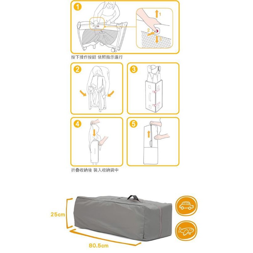 送贈品附床墊及旅行收納袋 奇哥Joie meet kubbie sleep多功能床邊床JBA02800A遊戲床床邊嬰兒床-細節圖6