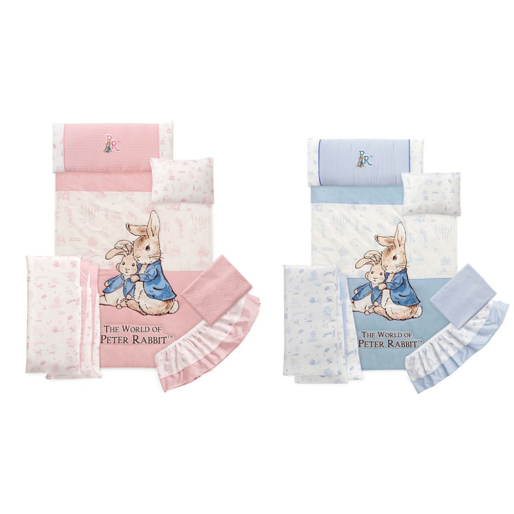 奇哥台灣製夢境比得兔六件床組粉紅色藍色嬰兒床組PLC13700P大床中床Peter Rabbit彼得兔PLC13800B-細節圖2