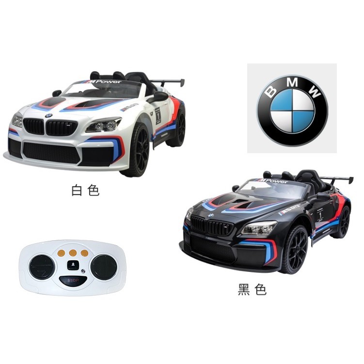 限量原廠授權寶馬BMW M6 GT3兒童乘坐電動車有搖擺遙控電動車軟胎2.4g搖控童車皮椅雙驅雙馬達兒童超跑6666R