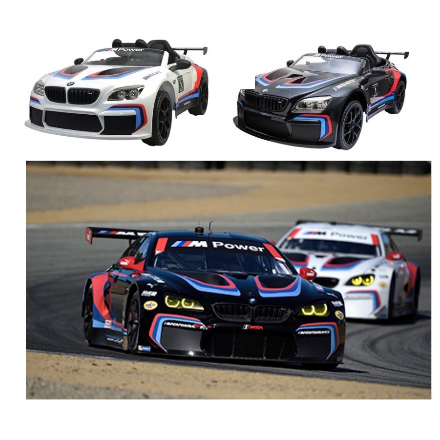 限量原廠授權寶馬BMW M6 GT3兒童乘坐電動車有搖擺遙控電動車軟胎2.4g搖控童車皮椅雙驅雙馬達兒童超跑6666R-細節圖2