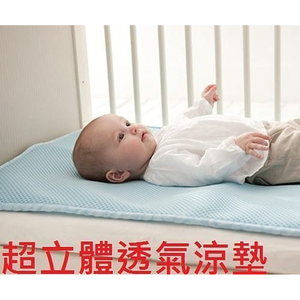 奇哥超立體透氣涼墊嬰兒床專用台灣製造床墊嬰兒床涼蓆中床60x120cm嬰兒塑型枕推車汽座-細節圖2