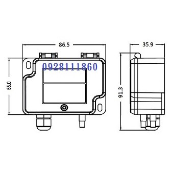 氣體微差壓傳送器微壓差傳送器數位微差壓錶數字微壓差錶數字微差壓計(DPT也有Huba HK instruments oy-細節圖3