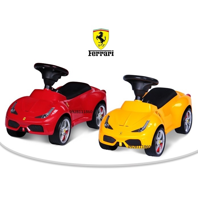 法拉利Ferrari 458原廠授權助步車學步車滑步車push bike玩具車嚕嚕車妞妞車滑板車黃色紅色-細節圖2