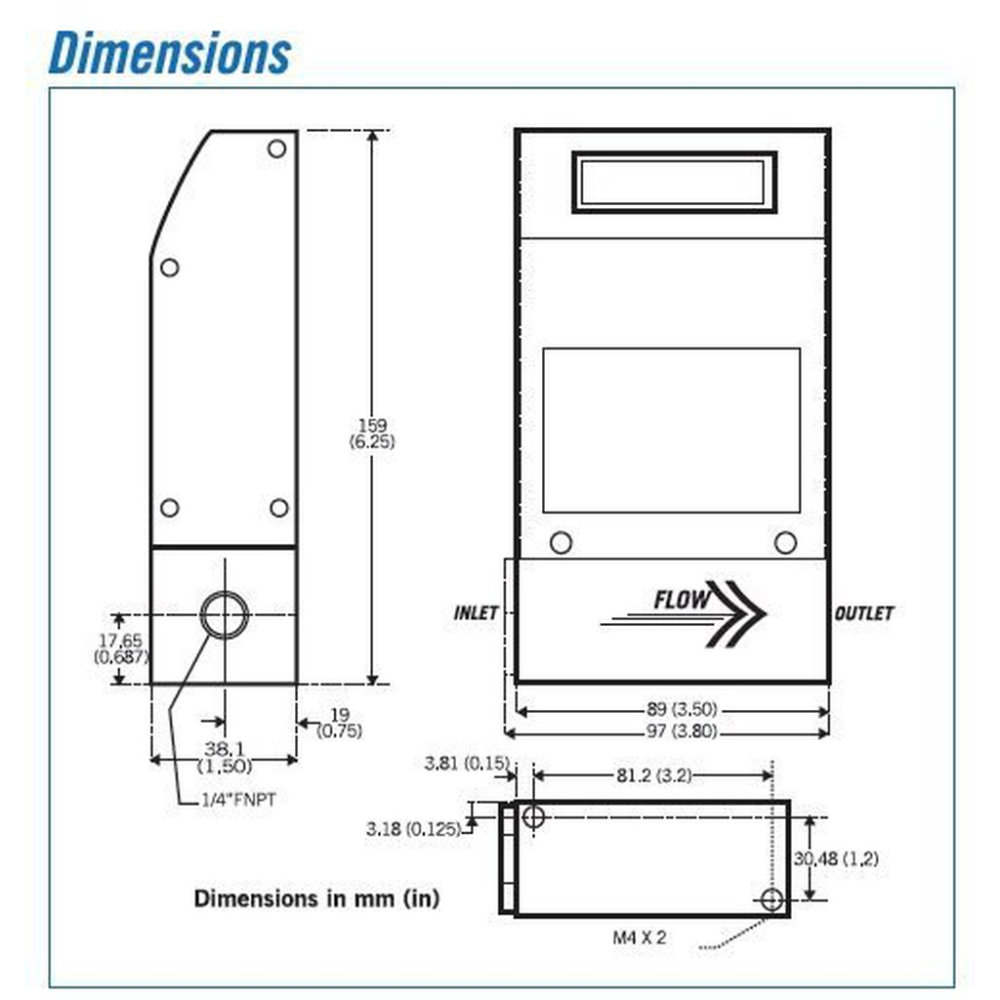 數位流量計質量式流量計 質量流量計 空氣 氣體Flowmeter-細節圖3