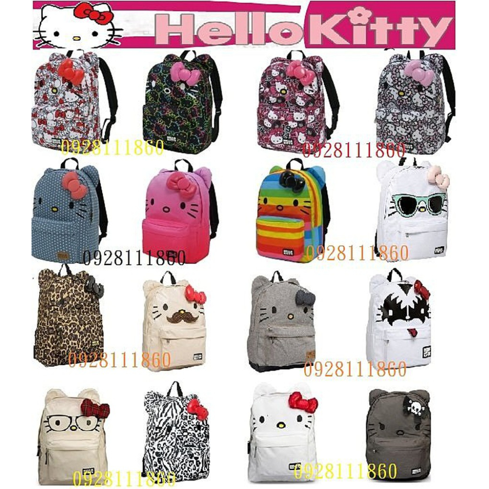 好萊塢美國潮牌Hello Kitty聯名款後背包 loungefly艾薇兒包 凱蒂貓-細節圖2