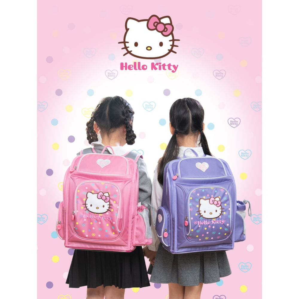 附保卡原廠公司貨6年保固附贈品Hello Kitty新一代標準型輕量護脊書包IMKT009PK凱蒂貓聯名 IMKT009-細節圖2