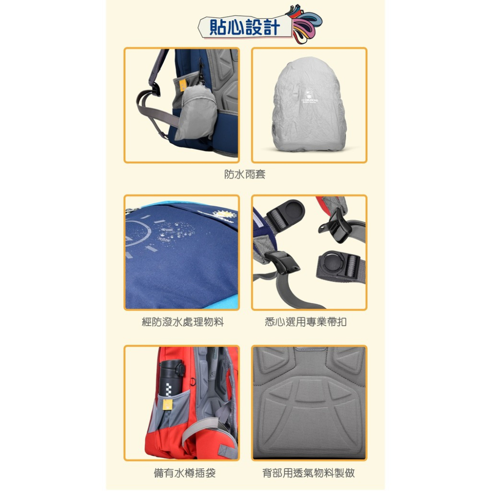 FX Creations另送贈品附保卡6年保固AGS回彈減壓系統魔幻藍SNA69897A-98兒童書包(大)夢幻紫-細節圖5