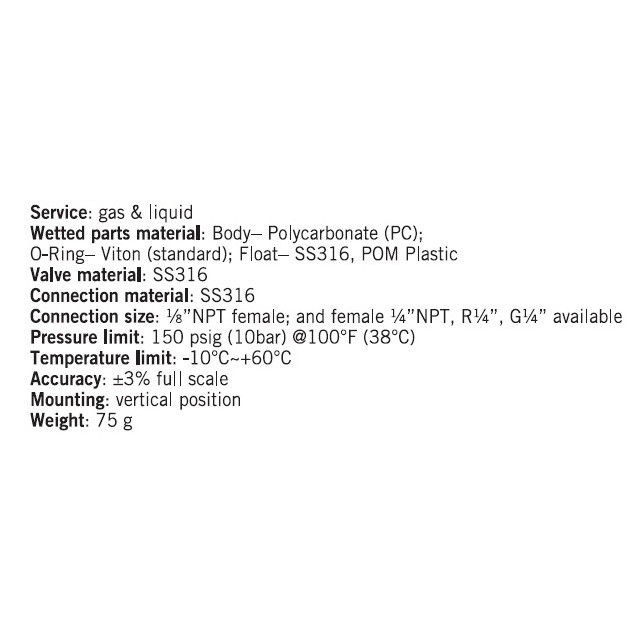 水液體 流量計氣體 空氣 浮子式 流量計 流量表AIR 轉子式 面積式Flowmeter流量測量 (Dwyer 可參考)-細節圖2