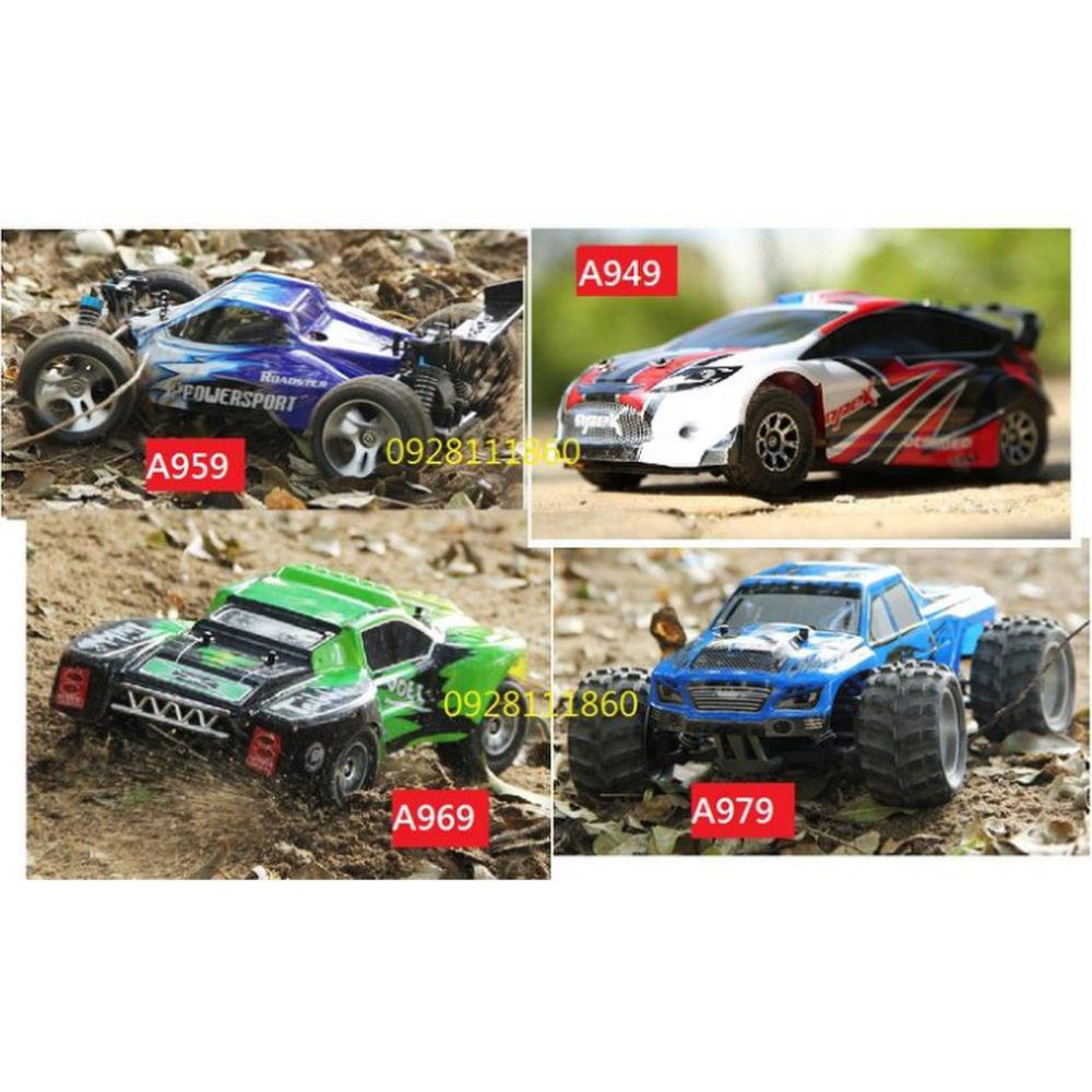 維修零件WLtoys偉力遙控四輪驅動2.4G原廠遙控器A949 A959 A969 A979 輪子原廠車殼原廠電池-細節圖2